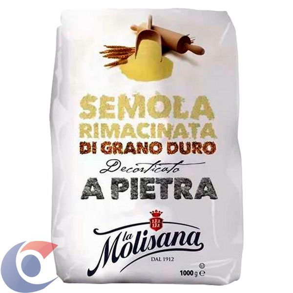 Sêmola Italiana La Molisana Rimacinata Grano Duro 1kg
