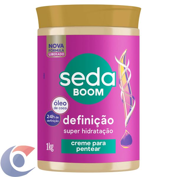Creme Para Pentear Seda Boom Definição Com Óleo De Coco 1kg