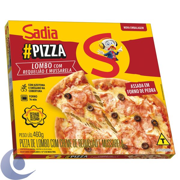 Pizza Sadia Lombo Com Catupiry E Mussarela 460g