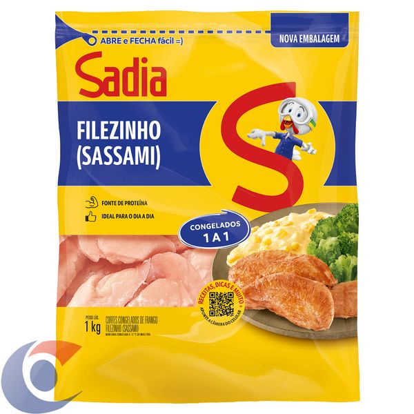 Filezinho De Peito De Frango Sadia Pacote 1kg