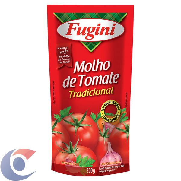 Molho De Tomate Fugini Tradicional Sachê 300g