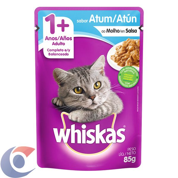 Alimentação Para Gatos Whiskas Atum 85g