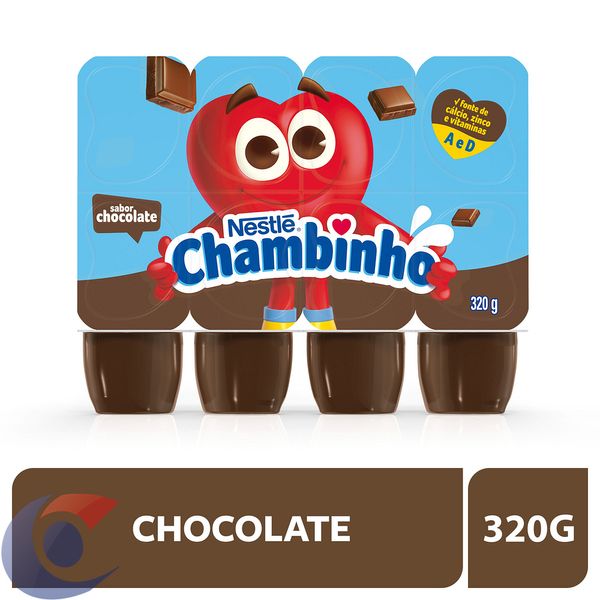 Petit Suisse Nestlé Chambinho® Chocolate Com 8 Unidades 320g