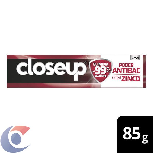 Gel Dental Poder Antibac Com Zinco Close Up Menta Refrescante 85g