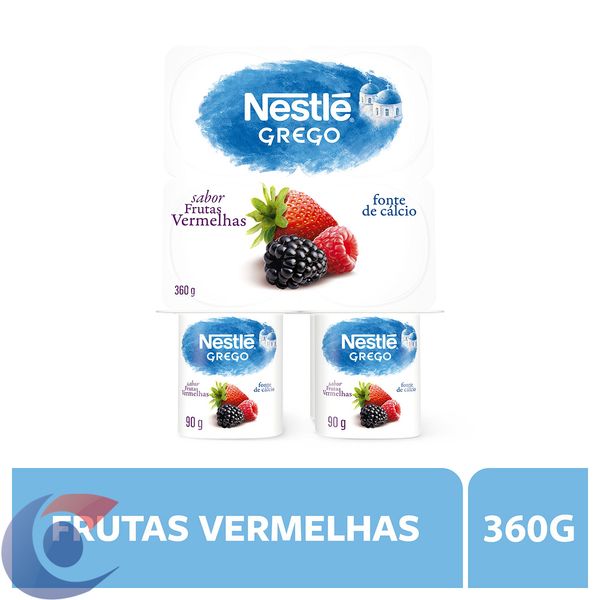 Iogurte Grego Nestlé Frutas Vermelhas 360g
