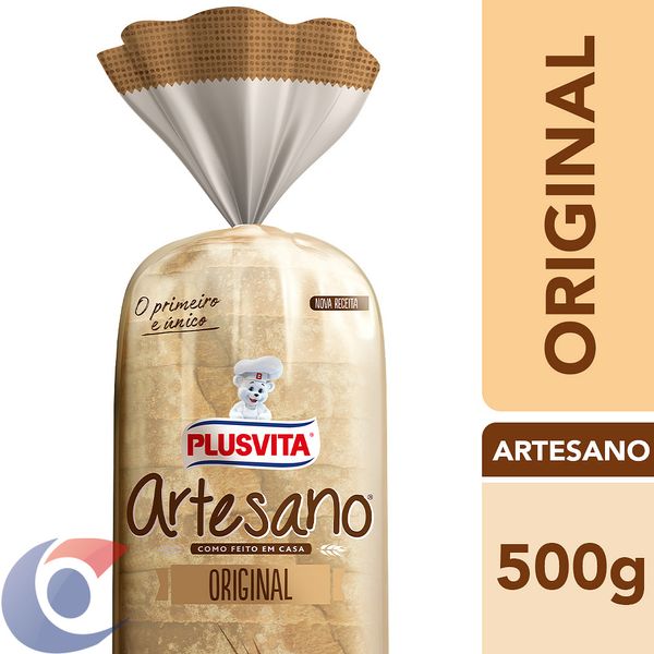 Pão De Forma Artesano Plusvita 500g