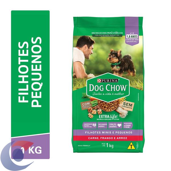 Ração Dog Chow Extralife Filhotes Frango Arroz 1kg