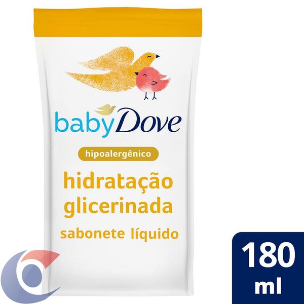 Sabonete Líquido Glicerina Baby Dove Hidratação Glicerinada Refil 180ml