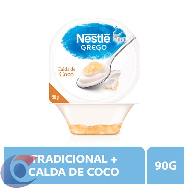 Iogurte Integral Grego Calda Coco Nestlé Pote 90g