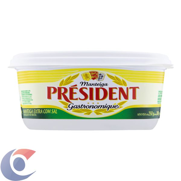 Manteiga Extra Com Sal President Gastronomique Pote 200g