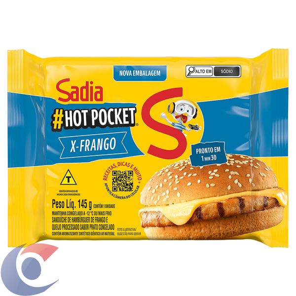 Hambúrguer Sadia Hot Pocket X-Frango 145g