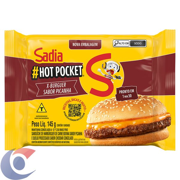 Hambúrguer Sadia Hot Pocket X-Picanha 145g