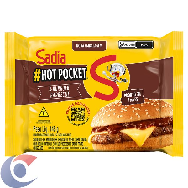 Hot Pocket Sadia X-Burguer Barbecue 145g