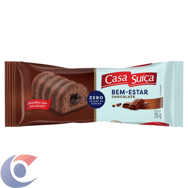 Bolo Casa Suiça Chocolate Zero 35g