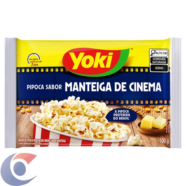 Pipoca Yoki Micro-Ondas Manteiga De Cinema