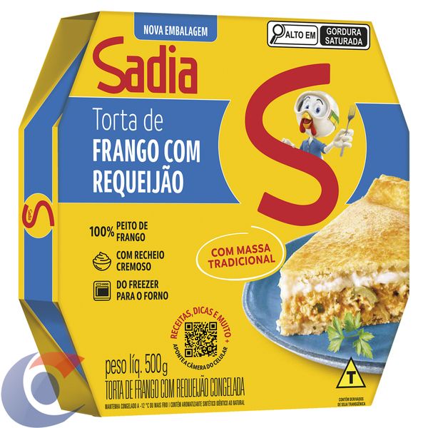 Torta De Frango Com Catupiry Sadia 500g