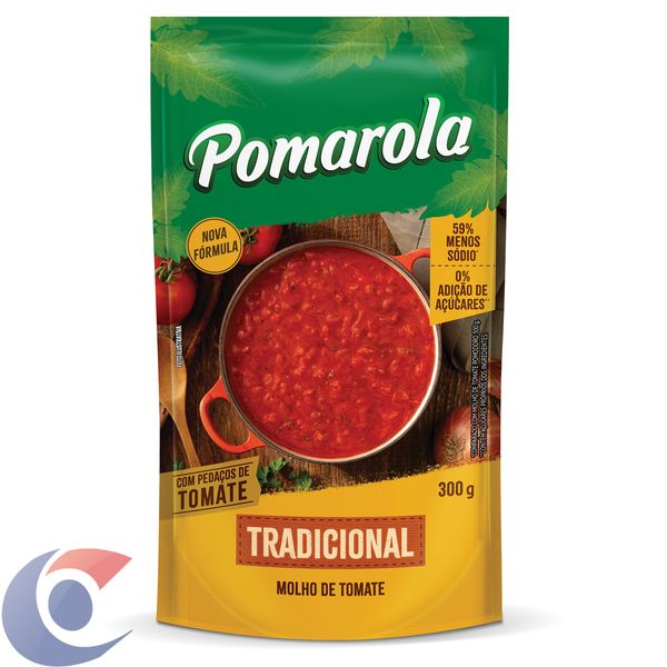 Molho De Tomate Pomarola Tradicional Sachê 300g