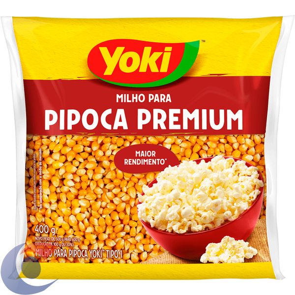Milho Para Pipoca Yoki Premium Tipo 1 400g