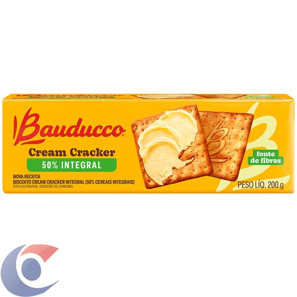 Biscoito Bauducco Cream Cracker Integral 200g