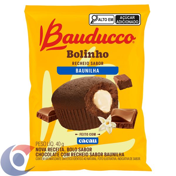 Bolinho Bauducco Chocolate E Baunilha 40g