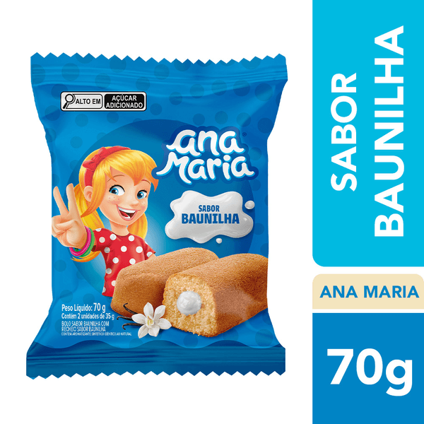 Bolinho Ana Maria Baunilha 70g