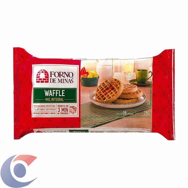 Waffle Congelado Forno De Minas Integral 280g