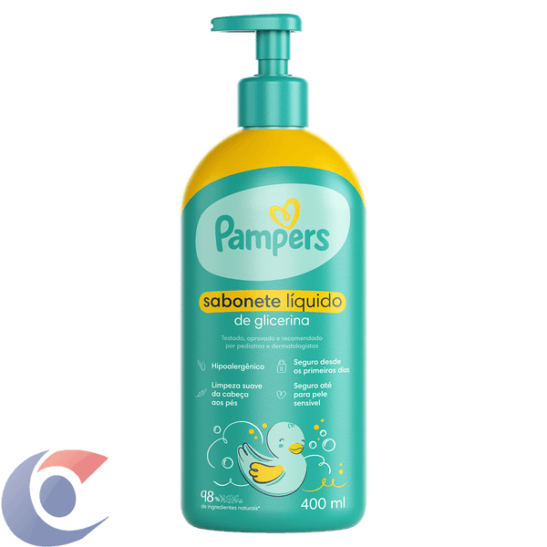 SAB-LIQ-INF-PAMPERS-CABEC-PES-400ML-GLICERINA