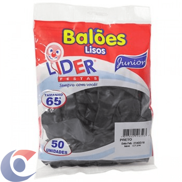 BALAO-LIDER-FESTAS-LISO-50UN-PRETO