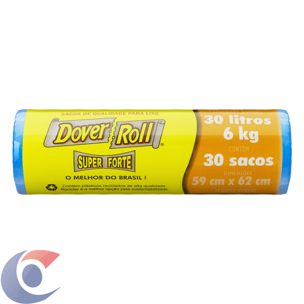 SACO-LIXO-DOVER-ROLL-30L-SF