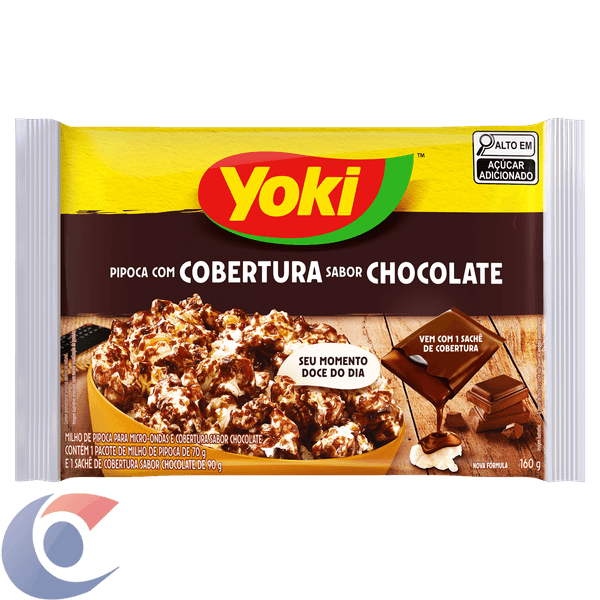 PIPOCA-MICR-YOKI-COB-160G-CHOCOLATE