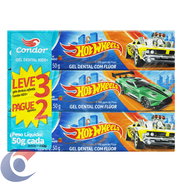 GEL-DENT-INF-CONDOR-KIDS-L3-P2-50G-HOT-WHEELS-8211