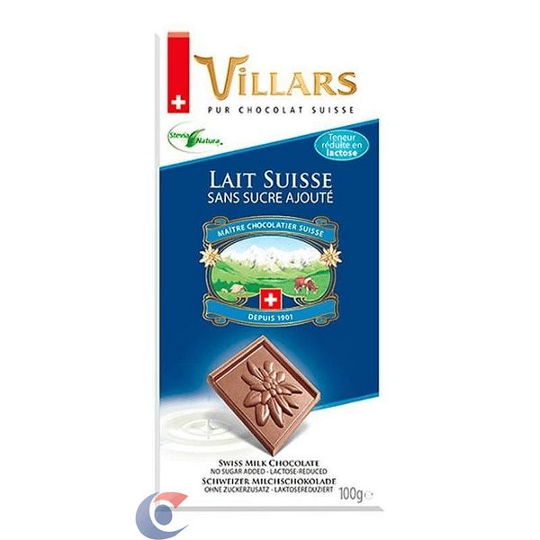 CHOC-SUICO-VILLARS-33-CACAU-S-LAC-100G
