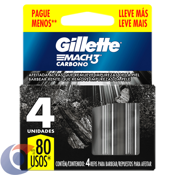 CARGA-GILLETE-MACH3-C-4-L--P--CARBONO