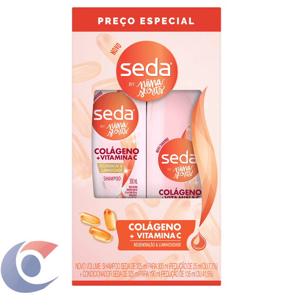 KIT-SH300ML-COND190ML-SEDA-COLAGENO-VIT-C