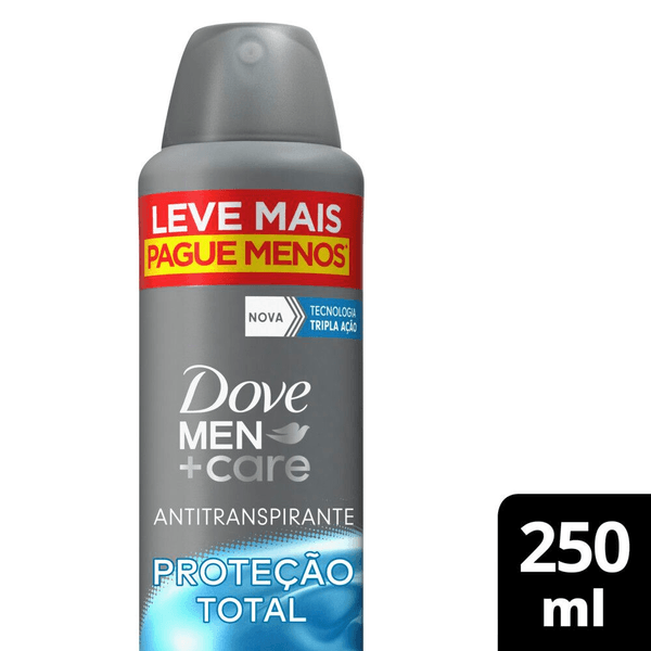 Antitranspirante Aerosol Dove Men+Care Proteção Total 250 Ml