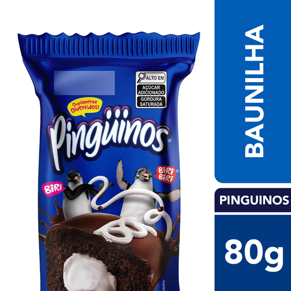Bolinho Pinguinos Baunilha 80g