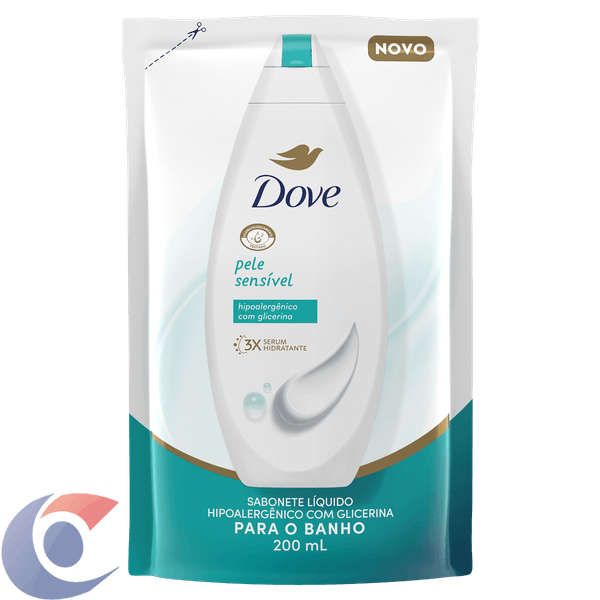 Sabonete Líquido Dove Pele Sensível Refil 200ml
