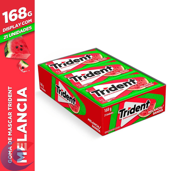 GOMA-MASC-TRIDENT-21X8G-MELANCIA
