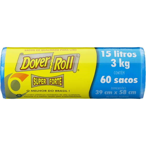SACO-LIXO-DOVER-ROLL-15L-SF