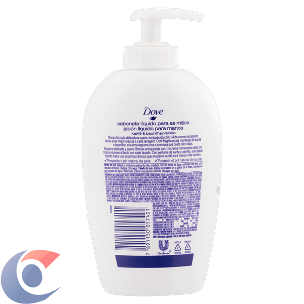 SAB-LIQ-DOVE-250ML-KARITE-BAUN-MAOS