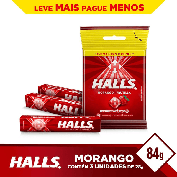 DROPS-HALLS-3X28G-MORANGO