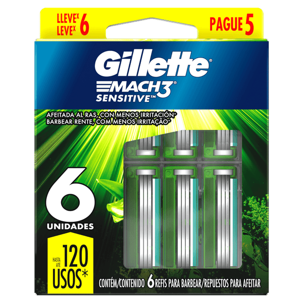 CARGA-GILLETTE-MACH3-L6P5-SENSITIVE