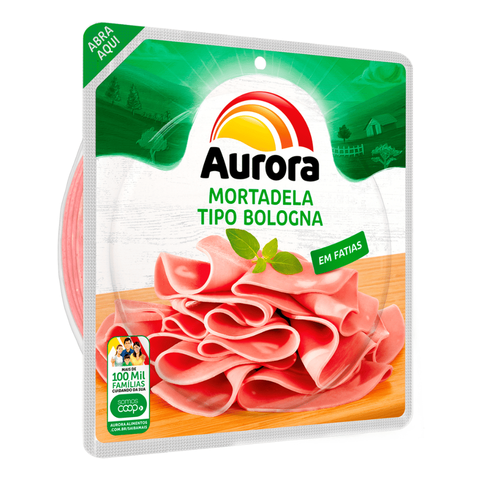 Mortadela Tipo Bologna Fatiada Aurora 180g