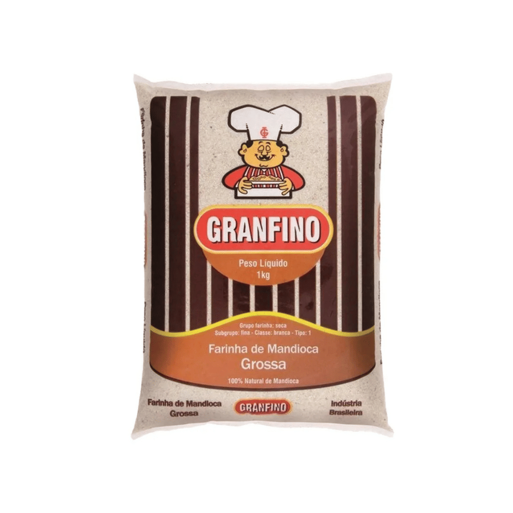Farinha De Mandioca Grossa Granfino 1kg