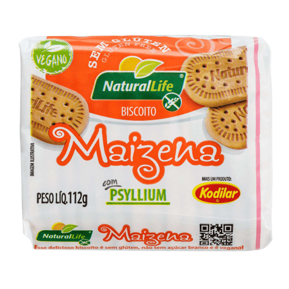 Biscoito Maizena Natural Life 112gr Sem Gluten