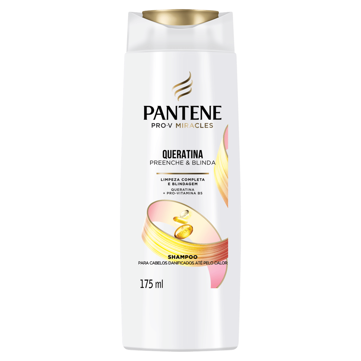 Shampoo Pantene Queratina Preenche & Blinda Frasco 175 Ml
