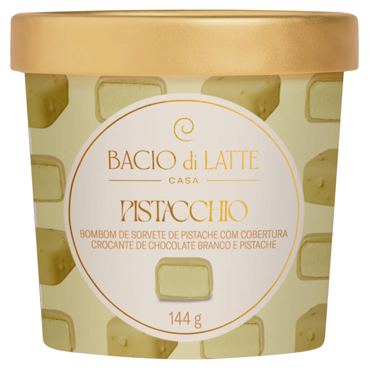 Bombom De Sorvete Pistacchio Bacio Di Latte 144g