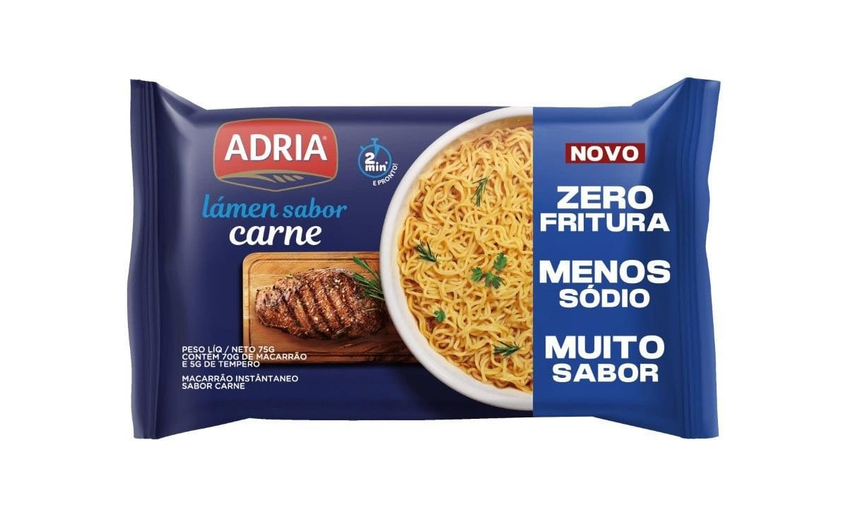 Macarrão Instantâneo Adria 75g Carne