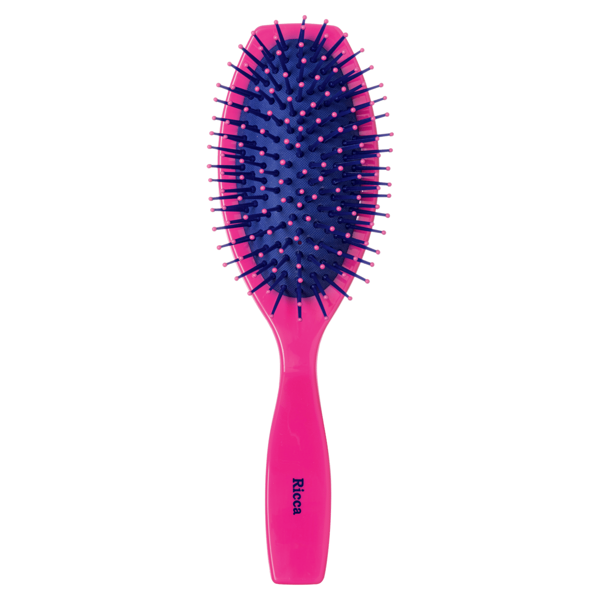 Escova Pink Oval Almofadada Ricca 0,478kg