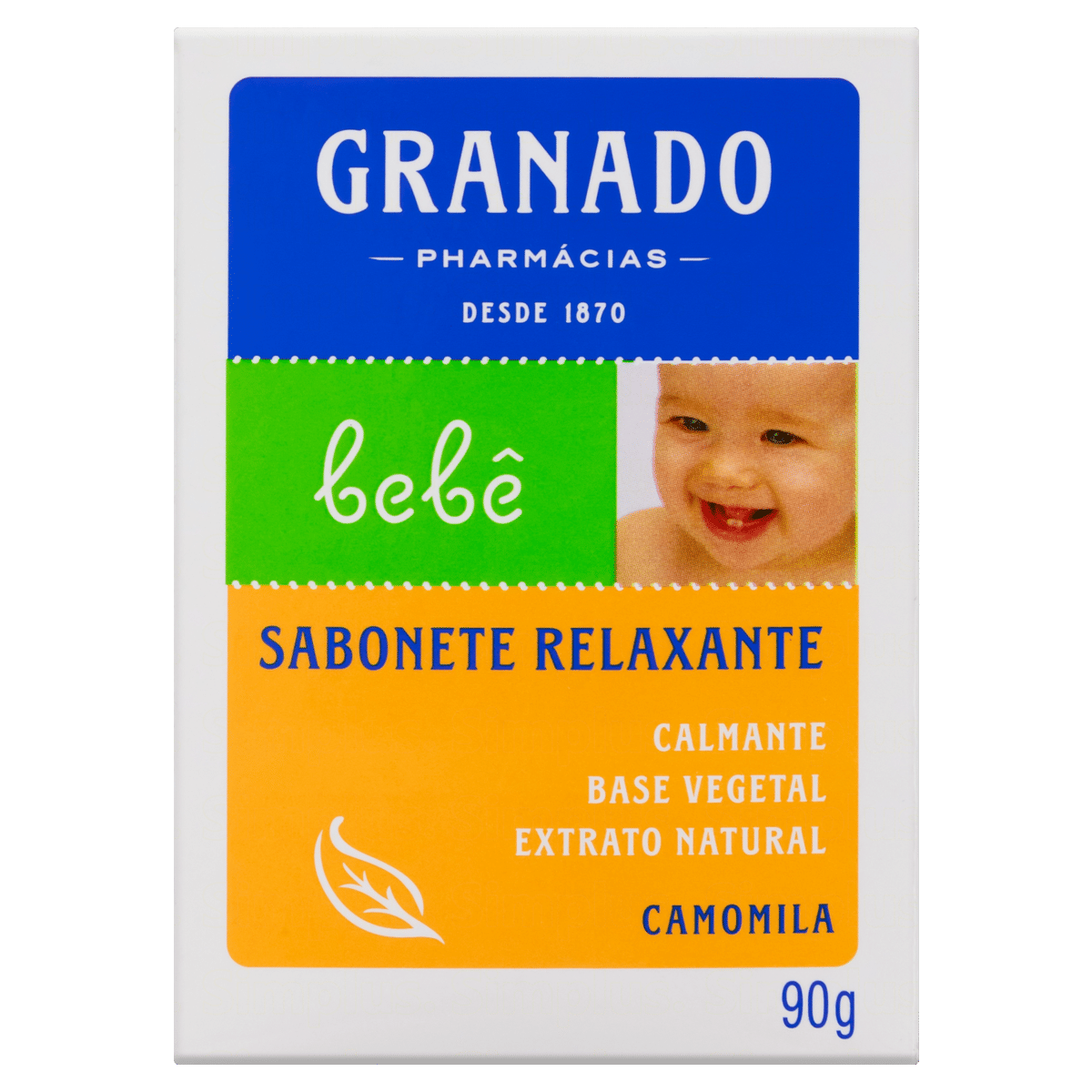 Sabonete Barra Glicerina Granado Bebê Camomila 90g